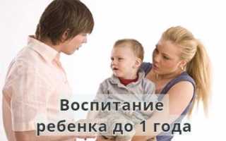 Воспитание детей от рождения до 1 года